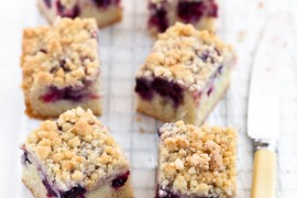 Summer is a blackberry crumb cake