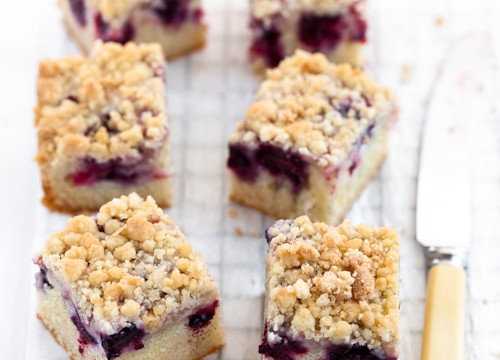 Summer is a blackberry crumb cake