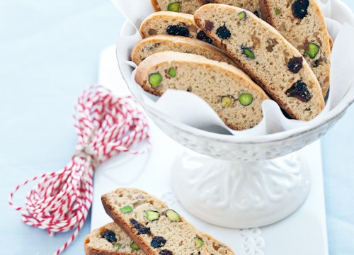 Cantuccini con pistacchi e amarene