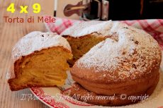 Torta senza bilancia alle mele 4 x 9 sofficissima e golosa